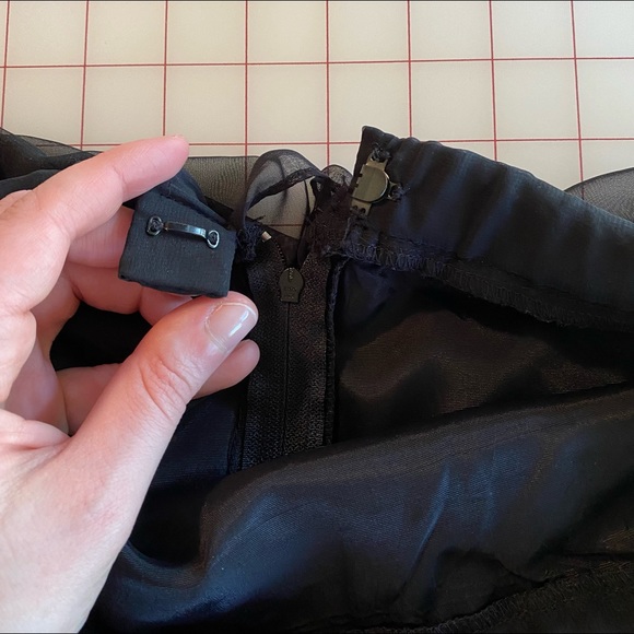 Neiman Marcus vintage black a line full cocktail skirt flowy - Picture 14 of 16